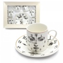 SET ROMA X6 FASHION COOK - POCILLO DE CAFE Y PLATO PORCELANA