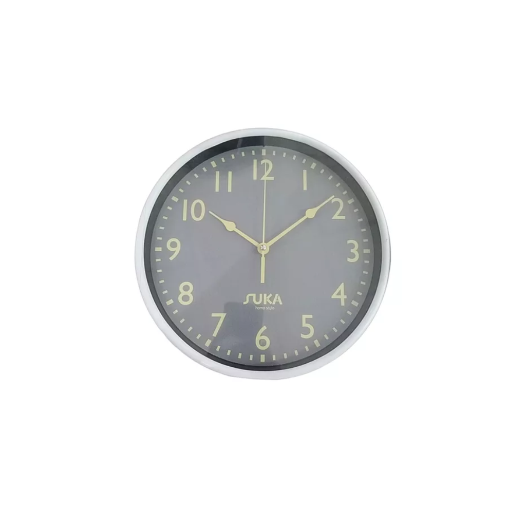 RELOJ MARCO PLATEADO 20.3X4 CM CON SEGUNDERO CONTINUO