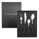 SET DE CUBIERTOS SAKURA BLACK 24 PIEZAS COLOR