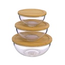 SET 3 BOWLS DE VIDRIO SAKURA - BAMBOO