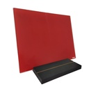 TABLA DE CORTE KITCHEN GLASS VIDRIO TEMPLADO ROJA - 40X30CM