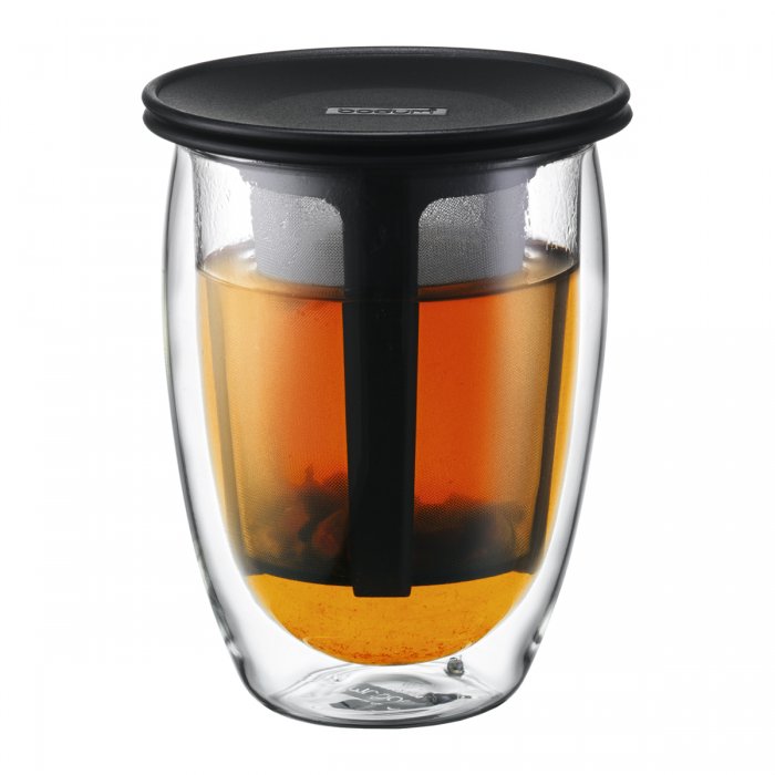 VASO FASHION COOK DOUBLE WALL COLADOR DE TE