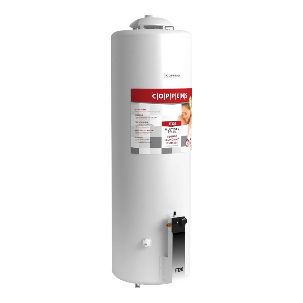 TERMOTANQUE MULTIGAS 120LTS REC.SIMULTANEA