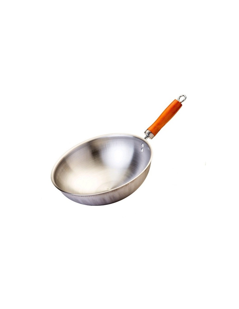 WOK 35 CM. ACERO INOXIDABLE