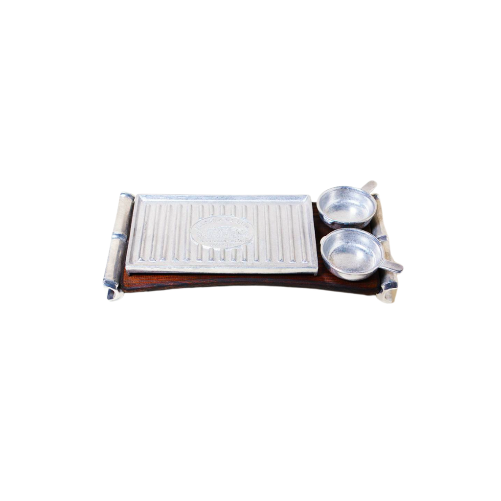 PLANCHA TERMICA PULPERIA 1810 RECTANGULAR CON 2 DIPS - 53X28CM