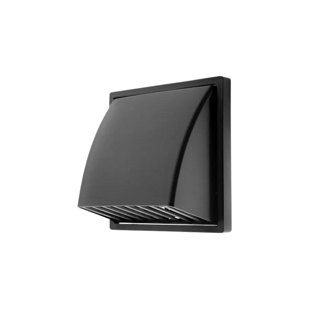 REJILLA VENTILACION CUADRADA NEGRA 4/5/6 PULG PARA EXTRATORES