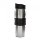 JARRO TERMICO ACERO INOX NEGRO CON BOTON 400 ML