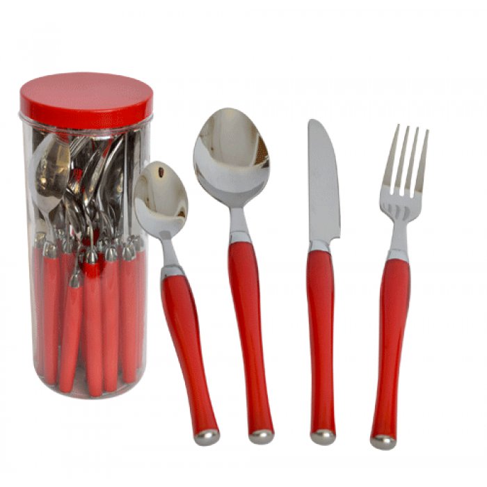 CUBIERTOS 24 PZAS RED TUBO