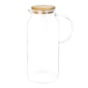 JARRA VIDRIO TAPA BAMBOO 1,8LTS