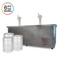 MOSTRADOR CIEGO PARA CERVEZA REFRIVAN 6 BARRILES 2M X 0,70MT