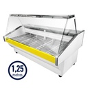 HELADERA BATEA LATERAL CHAPA VIDRIO RECTO ECO 1.25 M