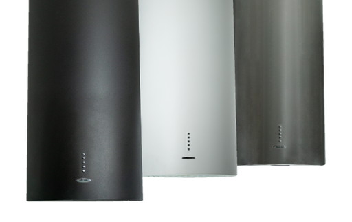 [MAR015] CAMPANA ISLA SELENE ESMALTADA MICROTEXTURADO (BLANCO) C/LUZ FILT/LAVABLE MOTOR TURBO 3V 47CM DIAM