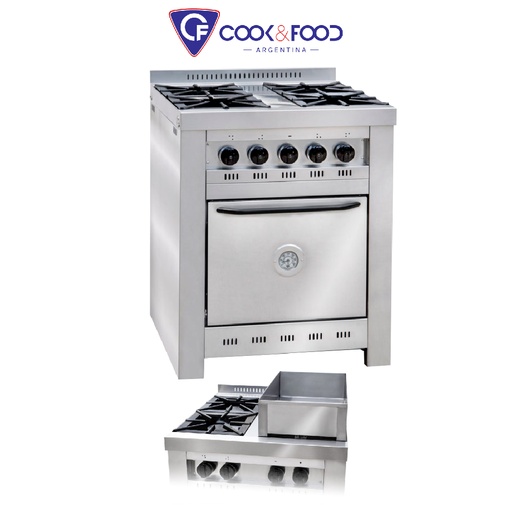[COR016] COCINA CFHH 70 2 HORNALLAS + BAÑO MARIA CORBELLI