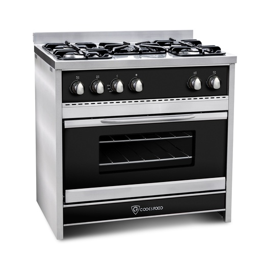 [C&F014] COCINA CHIARA 90 CM NEGRA