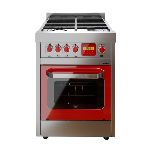 [MOR059] COCINA MORELLI VINTAGE 600 ROJA
