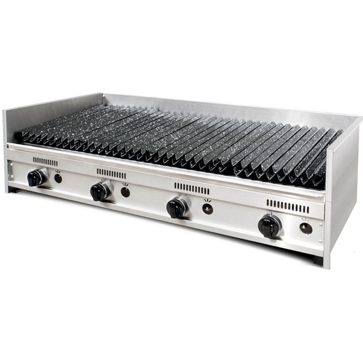 [C&F021] PARRILLA 120 CM - 4 MECHERO - ACERO INOXIDABLE CORBELLI